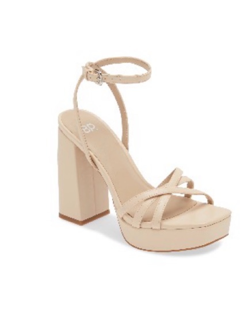 bp Neutral Platform Block Heel Ankle-Strap Sandal